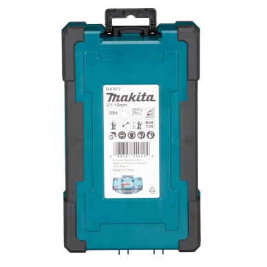 Grąžtų komplektas Makita D-67577, 25 vnt., (1-13mm) HSS-Co 5% 2