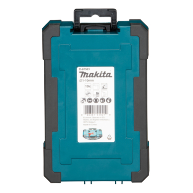 Grąžtų komplektas Makita D-67583, M-Force 19 vnt. (1-10mm) 2