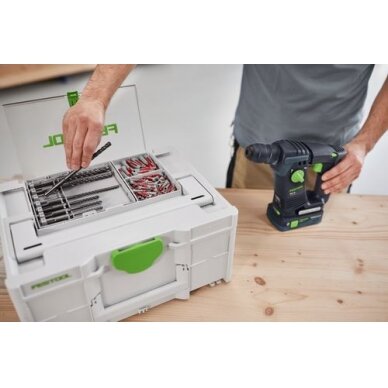 Grąžtų rinkinys kasetėje Festool BKS SYS3 D5-12 SDS (577398) 1