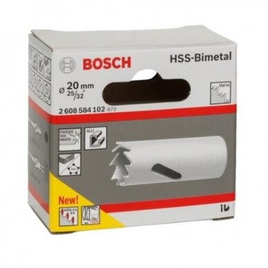 Gręžimo karūna Bosch HSS-Bimet, 20mm, 2608584102 1