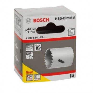 Gręžimo karūna Bosch HSS-Bimet, 43mm, 2608584143 1