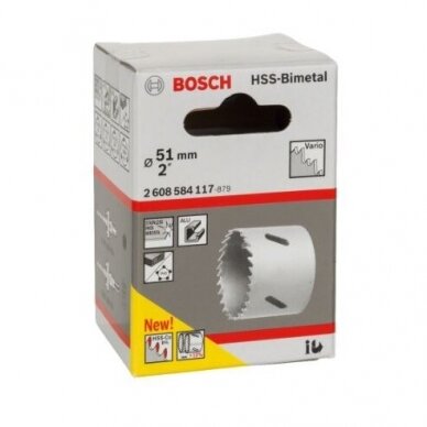 Gręžimo karūna Bosch HSS-Bimet, 51mm, 2608584117 1