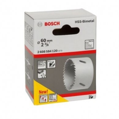 Gręžimo karūna Bosch HSS-Bimet, 60mm, 2608584120 1