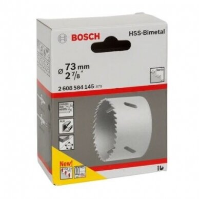 Gręžimo karūna Bosch HSS-Bimet, 73mm, 2608584145 1