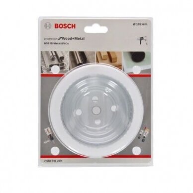 Gręžimo karūna Bosch Progressor for Wood and Metal, 102mm, 2608594239 1