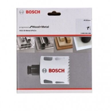 Gręžimo karūna Bosch Progressor for Wood and Metal, 152mm, 2608594248 1