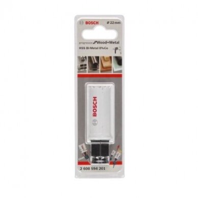 Gręžimo karūna Bosch Progressor for Wood and Metal, 22mm, 2608594201 1