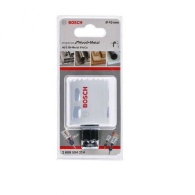 Gręžimo karūna Bosch Progressor for Wood and Metal, 43mm, 2608594214 1