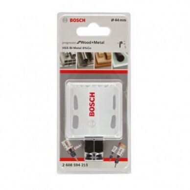 Gręžimo karūna Bosch Progressor for Wood and Metal, 44mm, 2608594215 1