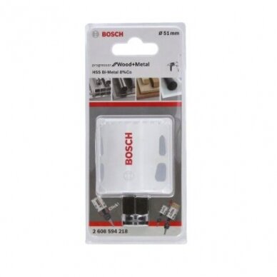 Gręžimo karūna Bosch Progressor for Wood and Metal, 51mm, 2608594218 1