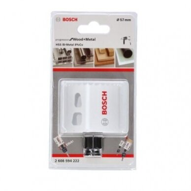 Gręžimo karūna Bosch Progressor for Wood and Metal, 57mm, 2608594222 1