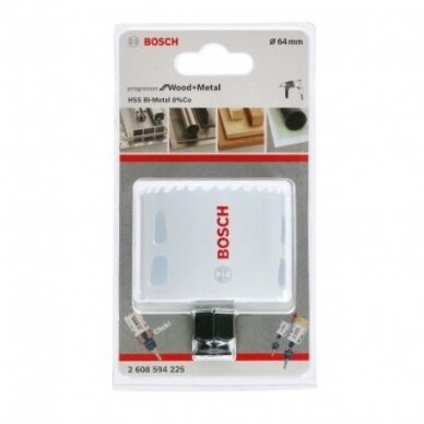 Gręžimo karūna Bosch Progressor for Wood and Metal, 64mm, 2608594225 1