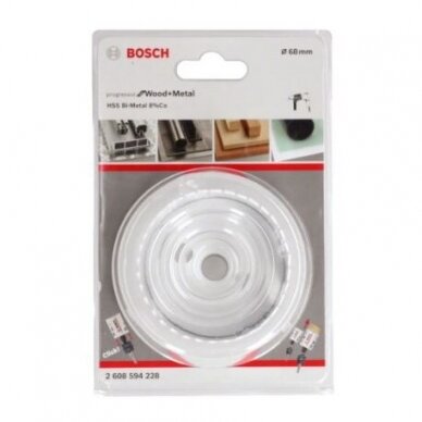 Gręžimo karūna Bosch Progressor for Wood and Metal, 68mm, 2608594228 1