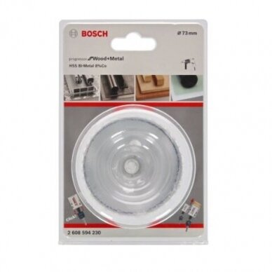 Gręžimo karūna Bosch Progressor for Wood and Metal, 73mm, 2608594230 1