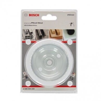 Gręžimo karūna Bosch Progressor for Wood and Metal, 83mm, 2608594233 1