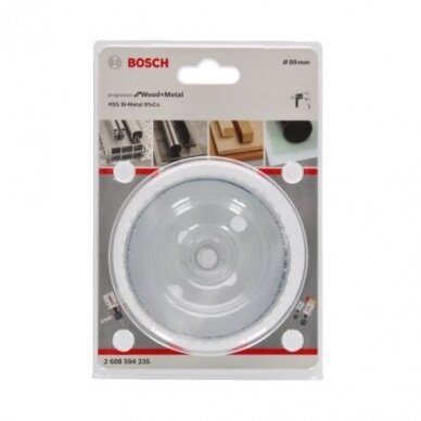 Gręžimo karūna Bosch Progressor for Wood and Metal, 89mm, 2608594235 2