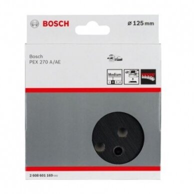 Guminis šlifavimo diskas Bosch, 125mm, (PEX 270), 2608601169 1