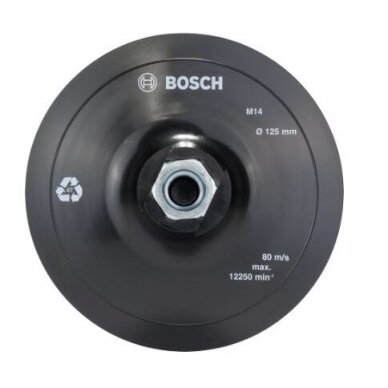 Guminis šlifavimo diskas Bosch, D 125mm, 2608601077