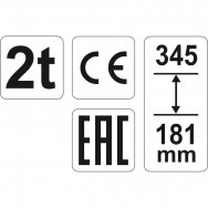 Hidraulinis cilindrinis domkratas Yato YT-17000, 2T