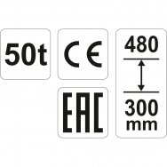 Hidraulinis cilindrinis domkratas Yato YT-17009, 50T