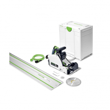 Elektrinis įgilinamasis diskinis pjūklas su priešpjūkliu Festool TSV 60 KEBQ-Plus-FS (577743)