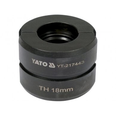 Indėklas matrica TH 18 mm presavimo replėms YT-21735 (YT-217443)