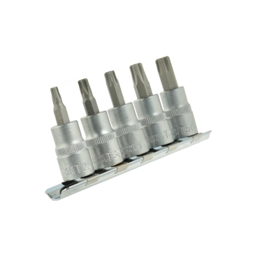 ĮPRESUOTŲ 3/8 TORX ANTGALIŲ RINKINYS 5 VNT. 1