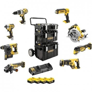 Įrankių rinkinys DeWalt DCK853P4-QW, 18 V, 4x5.0 Ah