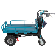 Karutis Makita DCU601Z, su elektro-hindrauline pakelimo funkcija, BL-motor, 3-greičiai, max apkrova 300kg, 145kg, 2x18V (be akum. ir krov.)