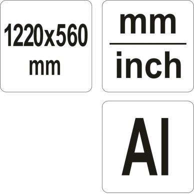 KAMPAINIS ALIUMININIS 1270 mm x 560 mm (reguliuojamas) 2