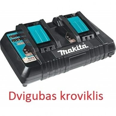 Kampinis šlifuoklis Makita DGA504Z, 18 V; 4x5,0 Ah + BL1850B + DC18RD, 198836-0 3