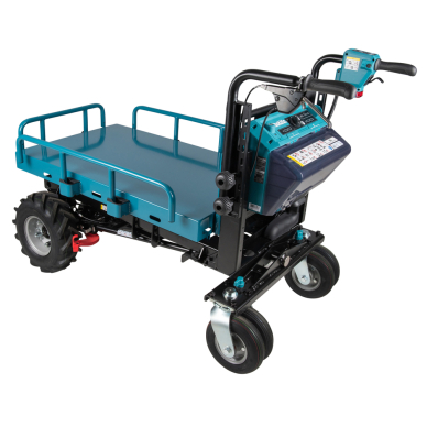 Karutis Makita DCU601Z, su elektro-hindrauline pakelimo funkcija, BL-motor, 3-greičiai, max apkrova 300kg, 145kg, 2x18V (be akum. ir krov.) 2