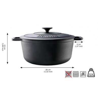 Ketaus puodas Skottsberg Casserole 5.5l 3