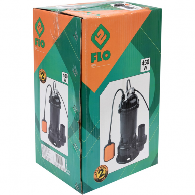 Ketaus siurblys purvinam vandeniui FLO 450W, 16000 l/h 1