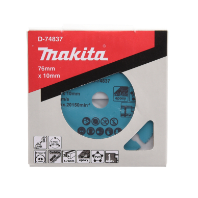 Kietmetalio diskas su kietmetalio abrazyvu, 76mm Makita D-74837 2