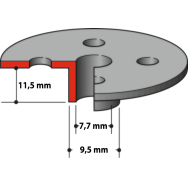 Kopijavimo žiedas Makita 164379-4, 7,7x9,5x11,5mm, 3612C, 3620, RP0900, RP2300FC