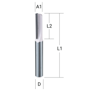 Kotinė freza "flute" Makita D-67670, 1, 4,0x13,0 mm/ 50,8mm, 8mm