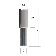 Kotinė freza Makita D-67832, 2,12,0x19,0 mm/ 51mm, 8mm