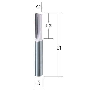 Kotinė freza "flute" Makita D-67692, 1, 6,0x19,0 mm/ 50,8mm, 8mm