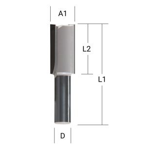 Kotinė freza Makita D-67804, "flute" 2, 6,0x19,0 mm/ 51mm, 8mm