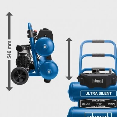 Kompresorius Scheppach HC20si-twin, 10bar, 2x10 litrų 2