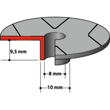 Kopijavimo žiedas Makita 343577-5, 10mm, 3707, 3708 1