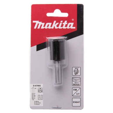 Kotinė freza Makita D-67882, 2,22,0x25,4 mm/ 57,2mm, 8mm 2