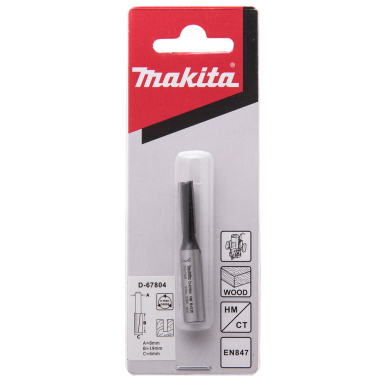 Kotinė freza Makita D-67804, "flute" 2, 6,0x19,0 mm/ 51mm, 8mm 2