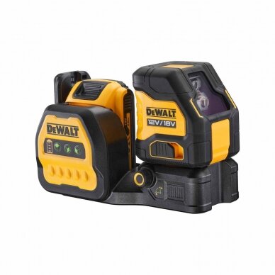 Kryžminis lazerinis nivelyras DeWalt DCE088D1G18-QW, 12/18V, 1x2.0Ah, žalias 2