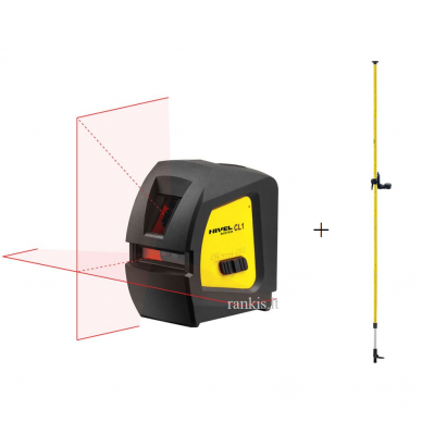 Kryžminis lazeris Nivel System CL1 komplektas su atramine gaire LP-36