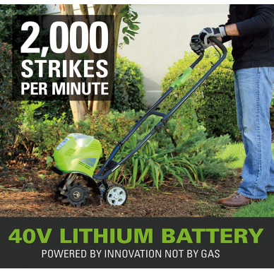 Akumuliatorinis kultivatorius Greenworks G40TL, 40 V, (tik įrankis) 2