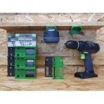 Laikikliai StealthMounts BM-FT18-GRN-6, skirti FESTOOL akumuliatoriams 18V, 6vnt.