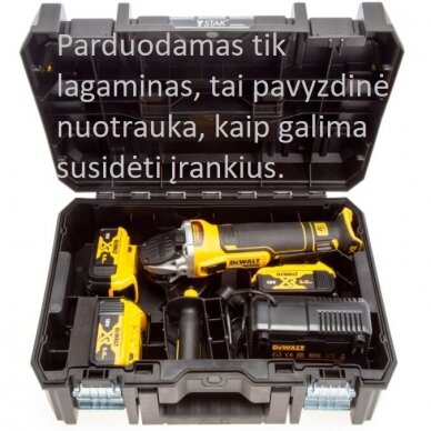 Lagaminas DeWalt kampiniam šlifuokliui (DCG405N, DCG406N) 1