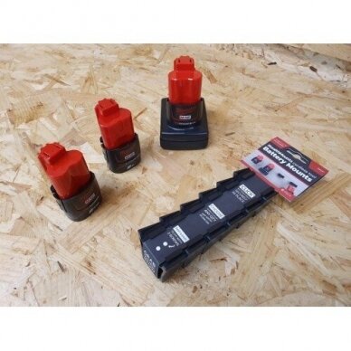 Laikikliai StealthMounts BM-MW12-RED-6, skirti "Milwaukee M12" 12V, 6 vnt. 2